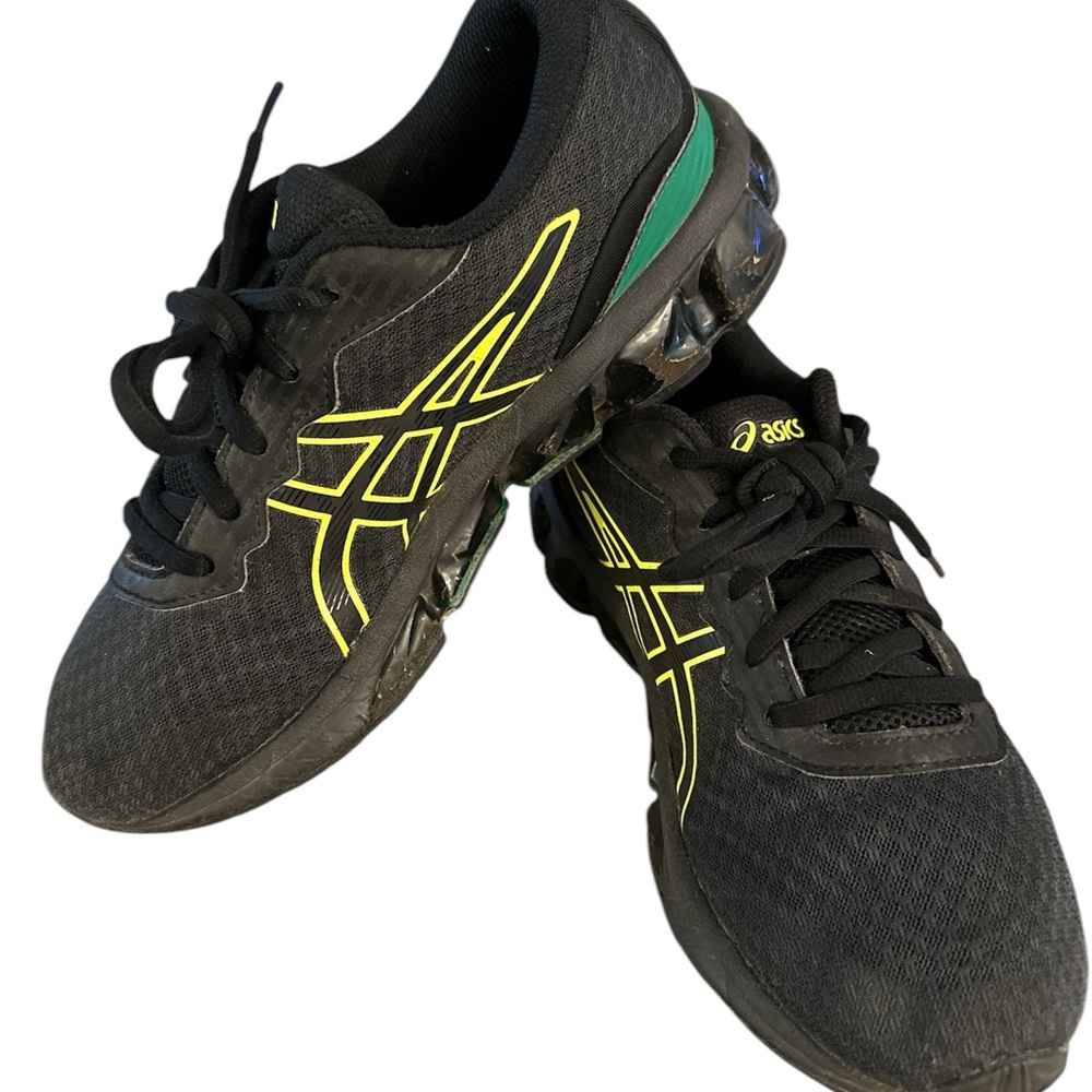 ASICS Black and Yellow Running Shoes